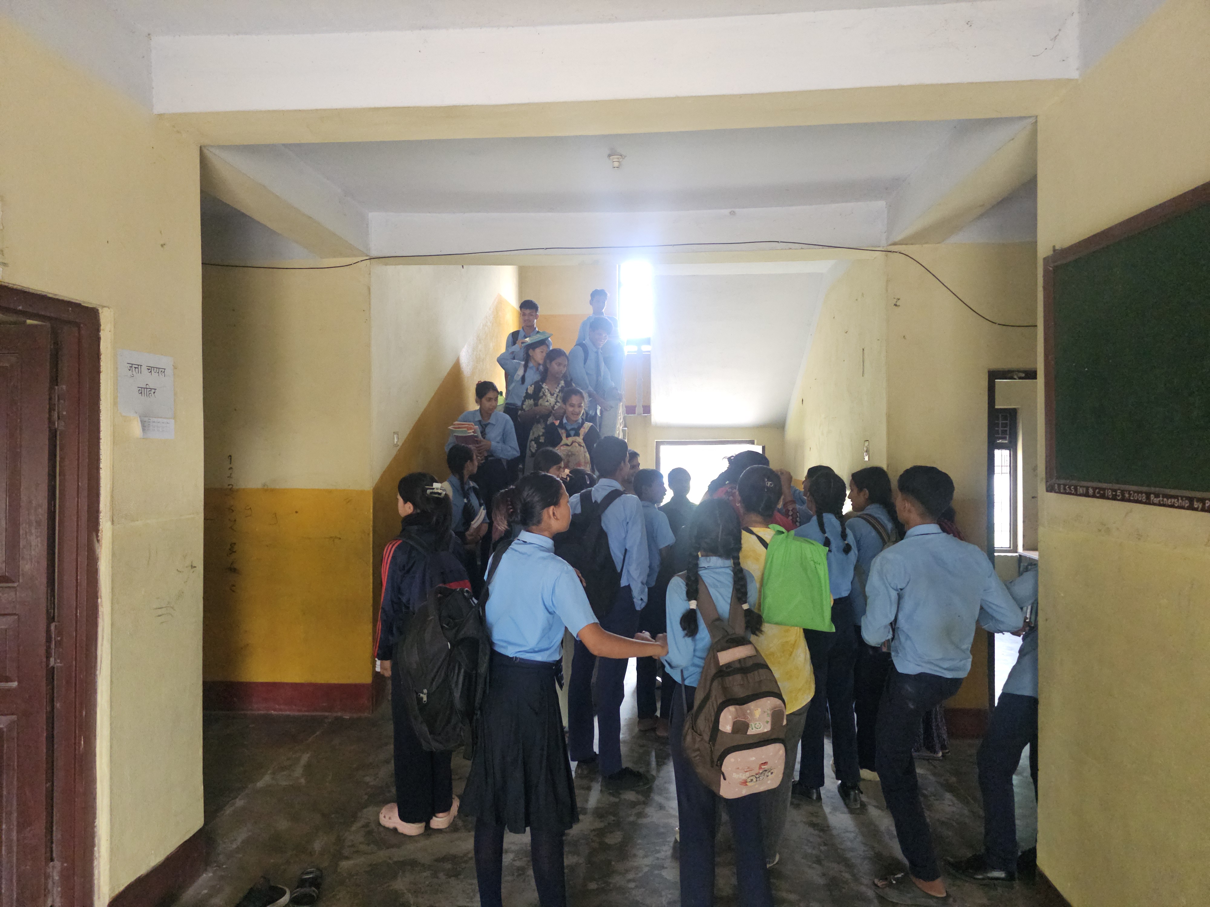 Students in hallway